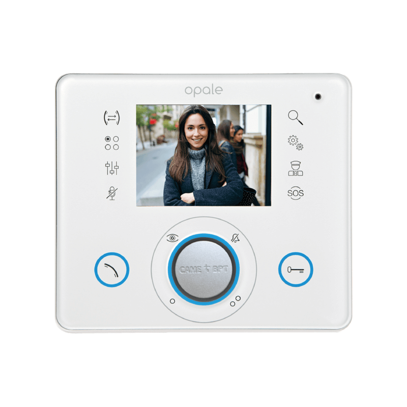 Wideodomofon, bezsłuchawkowy monitor, odbiornik wideo OPALE WHITE CAME 62100270