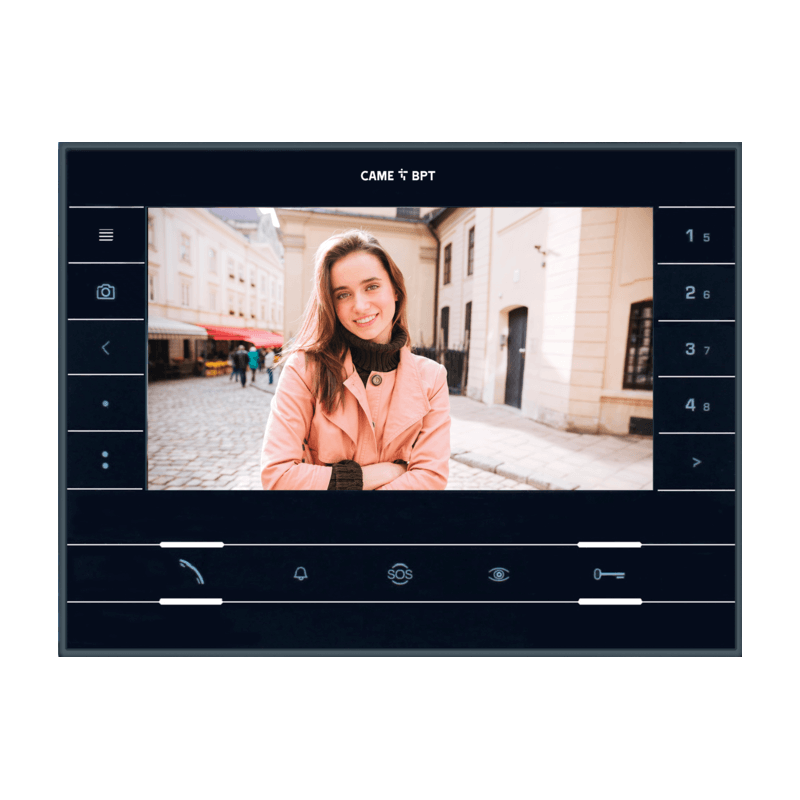 Wideodomofon, bezsłuchawkowy monitor, odbiornik wideo FUTURA X2 BK CAME 62100550