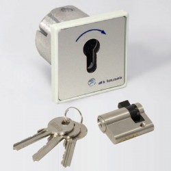 Włącznik kluczykowy w obudowie metalowej MR 1 - 1T TOUSEK 13370310 podtynkowe, z wkładką i 3 kluczami