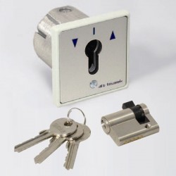 Włącznik kluczykowy w obudowie metalowej MR 1 - 2T TOUSEK 13370330 podtynkowe, z wkładką i 3 kluczami