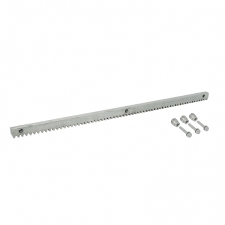 Listwa zębata TOUSEK S35103 - stalowa, ocynkowana, 12mm, zestaw 4 x 1m - do przykręcania
