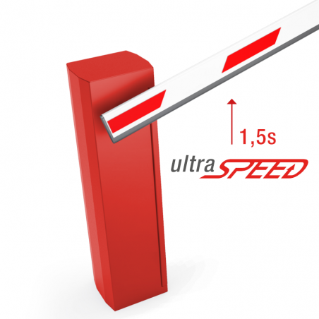 Szlaban parkingowy PASS 839V TOUSEK ramie 3m - super szybki 1,5 s (czerwony)